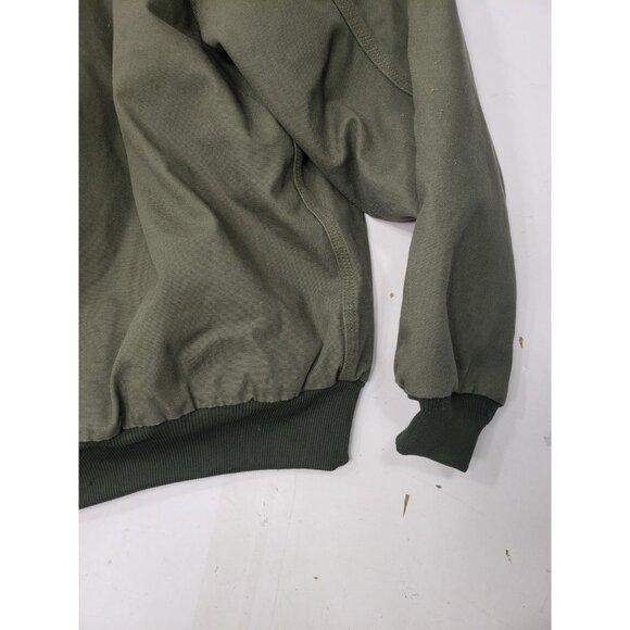 Men's Carhartt J280 MOS Duck Canvas Work Jacket Hooded Green Size XLarge - Picture 11 of 14